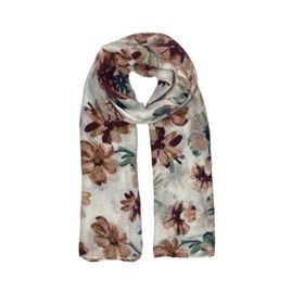 Imagem do produto Xale 100% Poliéster Floral Salmão 180X90 CM