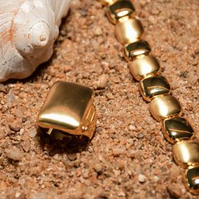 Imagem do produto Pulseira Lisa Maleável Duo Effect Folheado a Ouro 18K