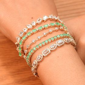 Imagem do produto Pulseira Fio Paca Pontos de Luz Folheado a Ouro 18K