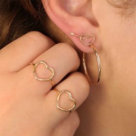 Imagem do produto Brinco Argola Liso Fio Redondo Folheado a Ouro 18K