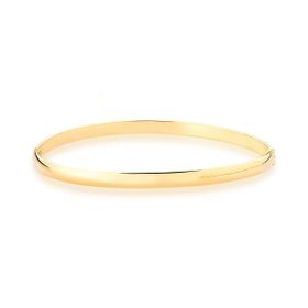 Imagem do produto Pulseira Bracelete Liso Tubo 4mm Folheado a Ouro 18K