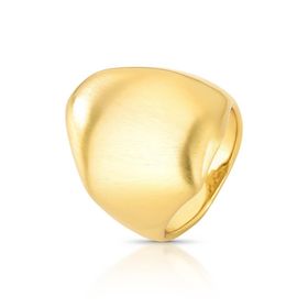 Imagem do produto Anel Fosco com Design Orgânico Volumoso Folheado a Ouro 18K