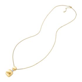 Imagem do produto Colar Fosco MIX Longo com Pingente de Elementos Geométricos Folheado a Ouro 18K