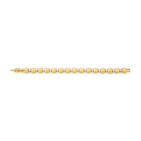 Imagem do produto Pulseira MIX Fosco com Elementos Geométricos Folheado a Ouro 18K
