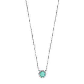 Imagem do produto Colar Ocean Cristal Redondo Paraíba com Cravação na Volta em Prata 925