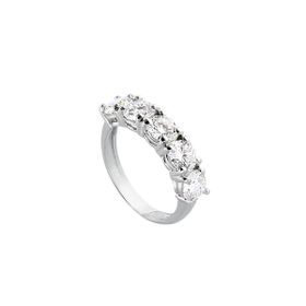 Imagem do produto Anel Cravejado com 5 Moissanite em Prata 925