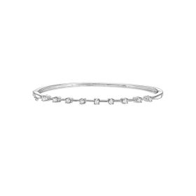 Imagem do produto Pulseira Moissanite Rígida Fio com Pontos de Luz em Prata 925