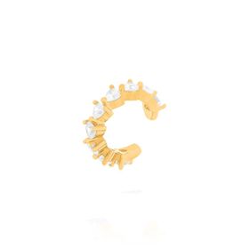 Imagem do produto Piercing Zircônia Formato Coração Folheado a Ouro 18K