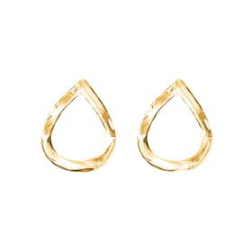 Imagem do produto Brinco Gota Vazada Liso Folheado a Ouro 18K