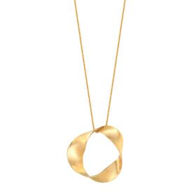 Imagem do produto Colar Torcido Orgânico Fosco Folheado a Ouro 18K
