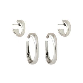 Imagem do produto Brinco Kit Mini e Earcuff Op Art Prata Boho by Hector Albertazzi