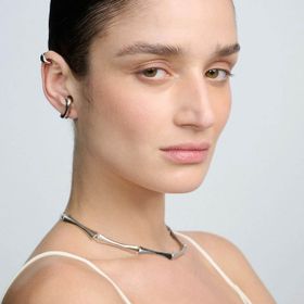 Imagem do produto Colar Choker Op Art Prata Boho by Hector Albertazzi