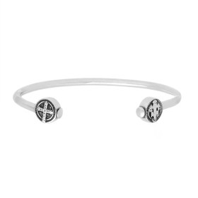 Imagem do produto Pulseira Bracelete São Bento Fé III Prata Boho by Hector Albertazzi
