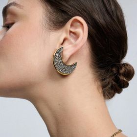 Imagem do produto Brinco Argola Op Art Ouro Vintage by Hector Albertazzi