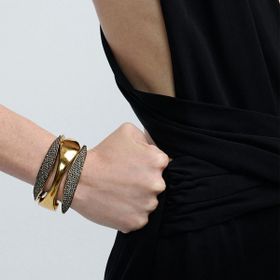 Imagem do produto Pulseira Kit 3 Braceletes Op Art Ouro Vintage by Hector Albertazzi