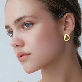 Imagem do produto Brinco de Fita Liso e Fosco Folheado a Ouro 18K