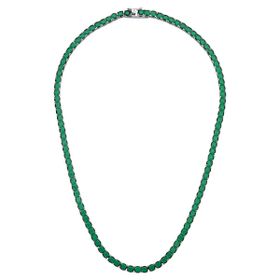 Imagem do produto Colar Riviera Cristais Esmeralda 3mm em Prata 925
