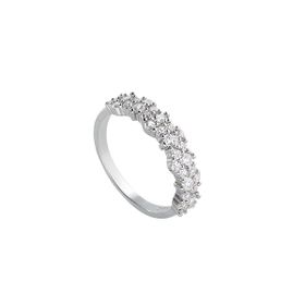 Imagem do produto Anel com Flores Cristais de Zircônias em Prata 925