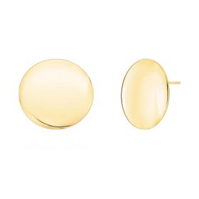 Imagem do produto Brinco Redondo Placa Lisa Folheado a Ouro 18K
