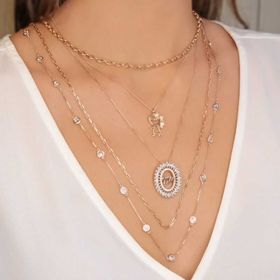 Imagem do produto Colar Malha Cartier Liso Folheado a Ouro 18k