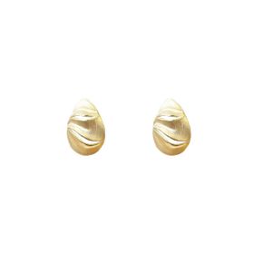 Imagem do produto Brinco Gota Vazado com Textura Folheado a Ouro 18K