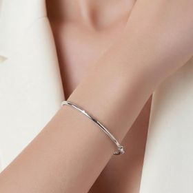 Imagem do produto Pulseira Algema Lisa Grossa em Prata 925