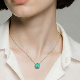 Imagem do produto Colar Ocean Cristal Paraíba 4 Garras em Prata 925