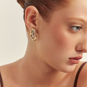 Imagem do produto Brinco Garras Lisas MIX Curvadas Folheado a Ouro 18K