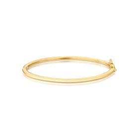 Imagem do produto Pulseira Bracelete Tubo Liso Folheado a Ouro 18K