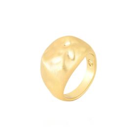 Imagem do produto Anel Statement Orgânico Petit Crunch Fosco Folheado a Ouro 18K