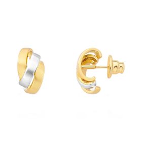 Imagem do produto Brinco Mix Fosco Infinity Hoop Slim Fosco Folheado a Ouro 18K