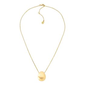 Imagem do produto Colar Curto Fosco com Pingente Botton Folheado a Ouro 18K