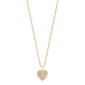 Imagem do produto Conjunto Coração Cravejado de Zircônia Abaluado Folheado a Ouro 18K