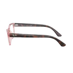 Imagem do produto Óculos Grau Ray-Ban Retangular Polido Rosa Injetado