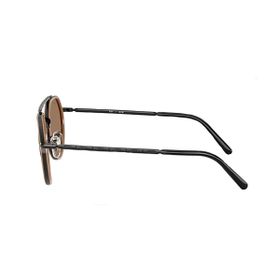 Imagem do produto Óculos Solar Ray-Ban Irregular Polido Preto Marrom Metal