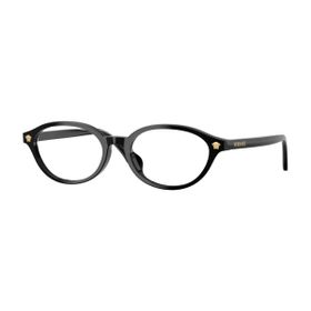 Imagem do produto Óculos Grau Versace Oval Preto Polido Acetato