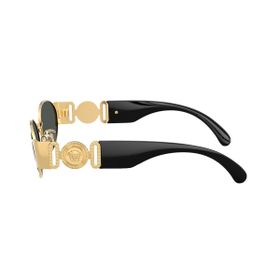 Imagem do produto Óculos Solar Versace Oval Dourado e Preto Metal