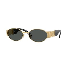 Imagem do produto Óculos Solar Versace Oval Dourado e Preto Metal
