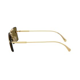 Imagem do produto Óculos Solar Versace Quadrado Fino Dourado em Metal