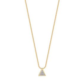Imagem do produto Colar Pingente Triangulo com Zircônia Folheado a Ouro 18K