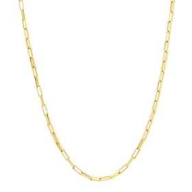 Imagem do produto Colar Malha Cartier alongada Liso Folheado a Ouro 18K