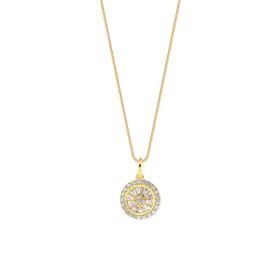 Imagem do produto Colar Gargantilha Pizza de Zircônias Folheado a Ouro 18K
