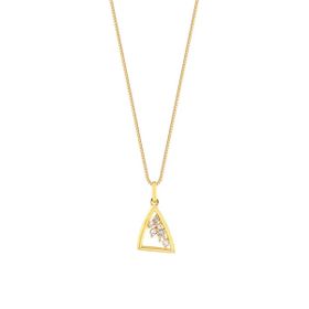 Imagem do produto Colar Triangular com Zircônias Folheado a Ouro 18K