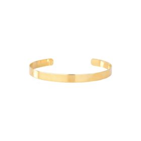 Imagem do produto Pulseira Bracelete Algema Liso Folheado a Ouro 18K