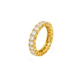 Imagem do produto Anel Aparador Cravejado com Zircônias Folheado a Ouro 18K