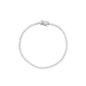 Imagem do produto Pulseira Riviera de Zircônias Gota em Prata 925