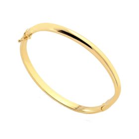 Imagem do produto Pulseira Bracelete Algema Liso Folheado a Ouro 18K