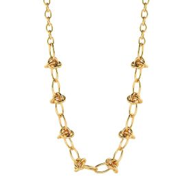 Imagem do produto Colar de Elos com Nós Liso Folheado a Ouro 18K