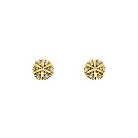 Imagem do produto Brincos Chuveiro Flor com Pontos de Luz Folheado a Ouro 18K