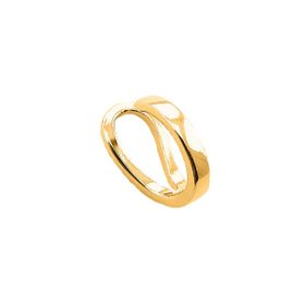 Imagem do produto Piercing de Orelha Pressão Liso Aberto Folheado a Ouro 18K